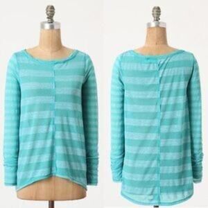 Anthropologie Pilcro Letterpress Bisected Stripes Size Small